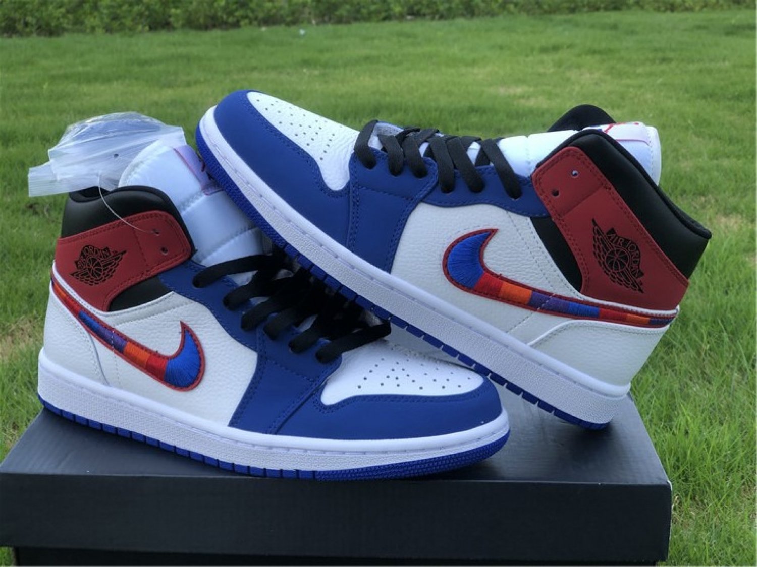 Nike Air Jordan 1 Mid TD 'Multicolored Swoosh'
