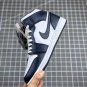 NIKE Air Jordan 1 Mid White Metallic Gold Obsidian