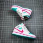 NIKE Air Jordan 1 Mid White Pink Green Soar