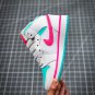 NIKE Air Jordan 1 Mid White Pink Green Soar