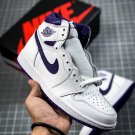 NIKE Air Jordan 1 Retro  High OG White Court Purple