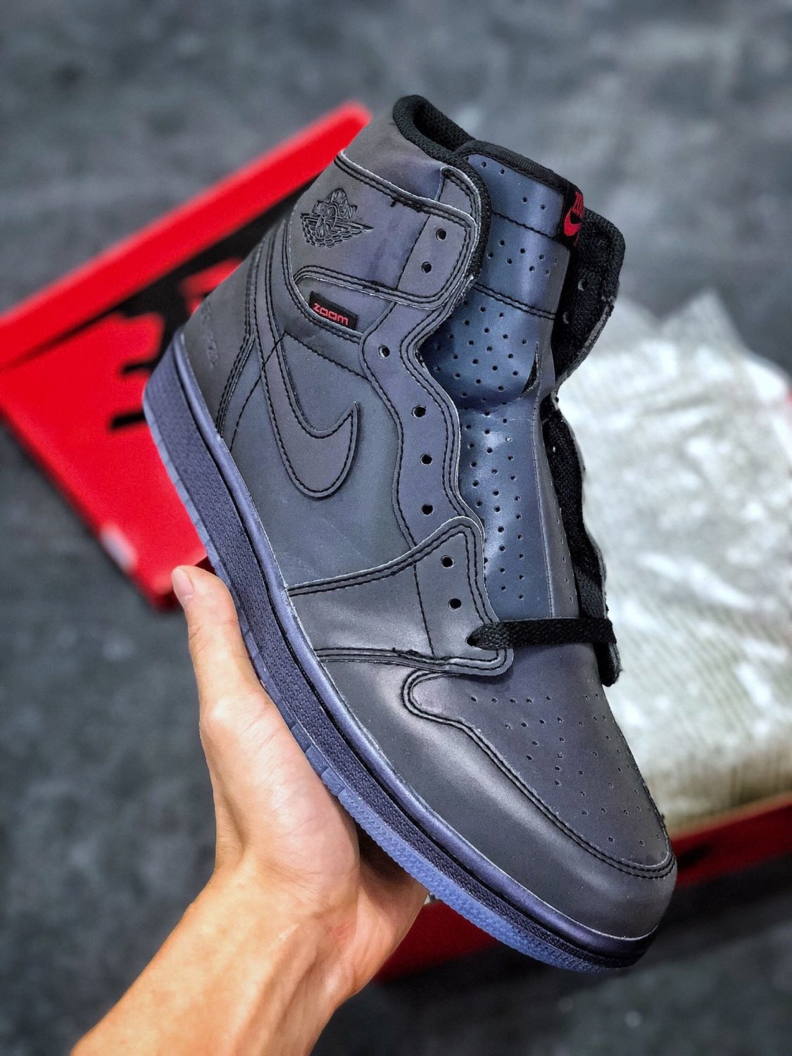 NIKE Air Jordan 1 Retro High Fearless Zoom Black