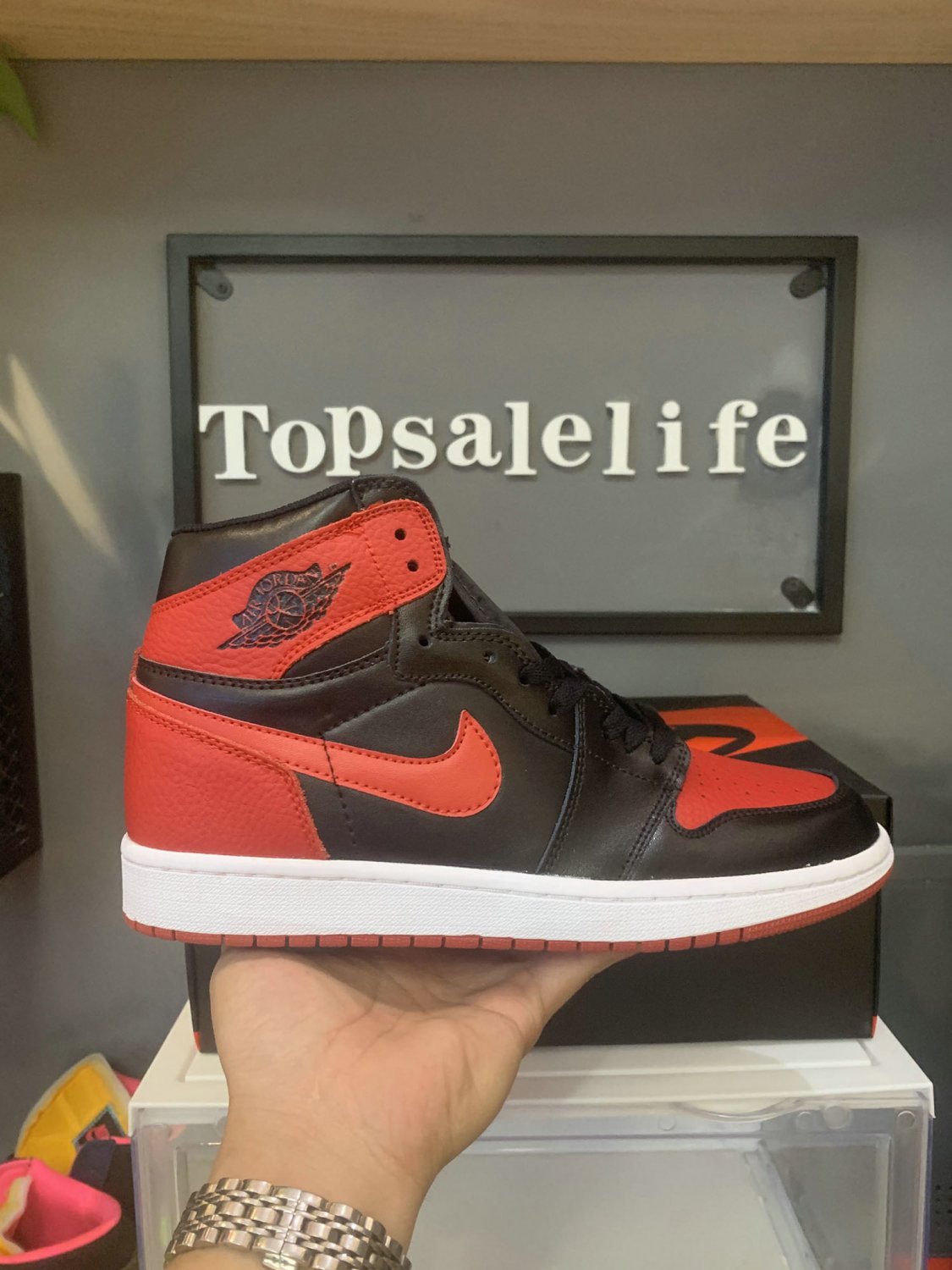 Nike Air Jordan 1 Retro High OG 'Patent Bred' (Grade School)
