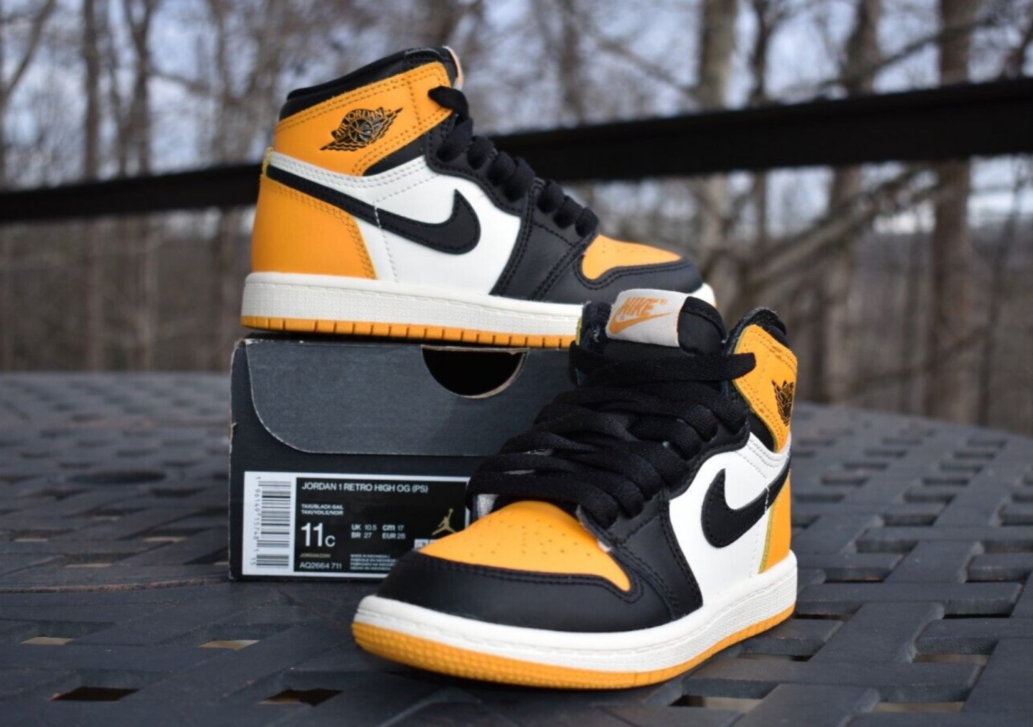 Nike Air Jordan 1 Retro High OG PS 'Yellow Toe