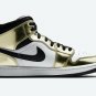 Nike Air Jordan 1 Retro Mid SE Metallic Gold Black White