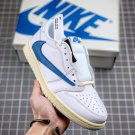 Nike Air Jordan 1 x Fragment Design x Travis Scott Low White-Blue-Sail