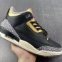 Nike Air Jordan 3 Retro Black Cement Gold