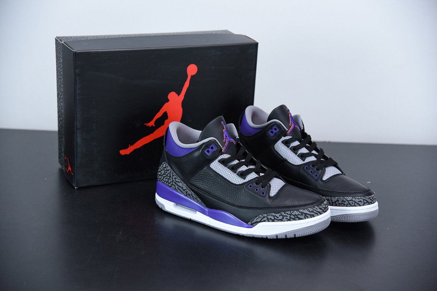 Nike Air Jordan 3 Retro Black Court Purple