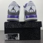 Nike Air Jordan 3 White  Black Dark Iris - Cement Grey