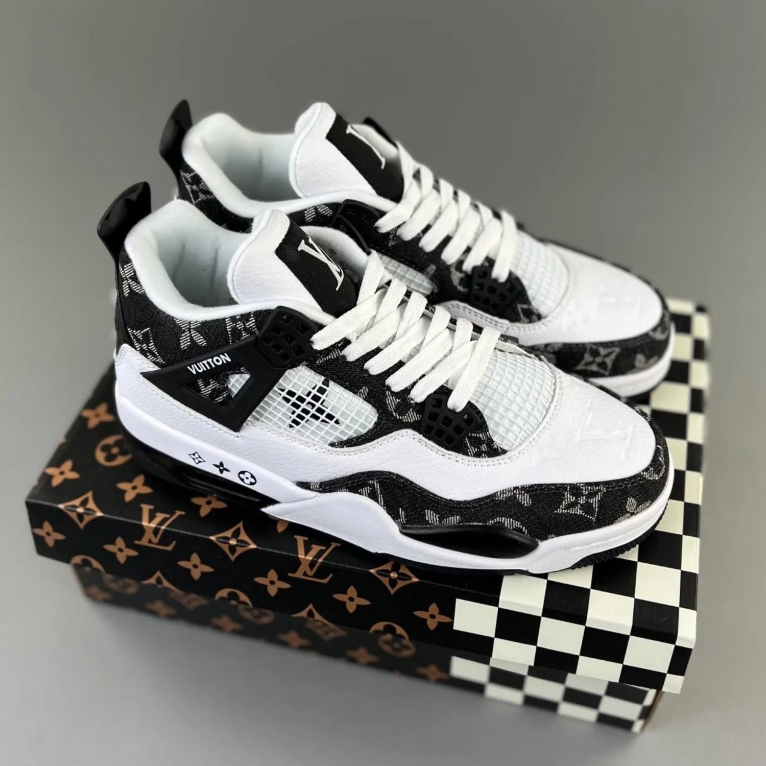 Nike Air Jordan 4 Monogram White Black