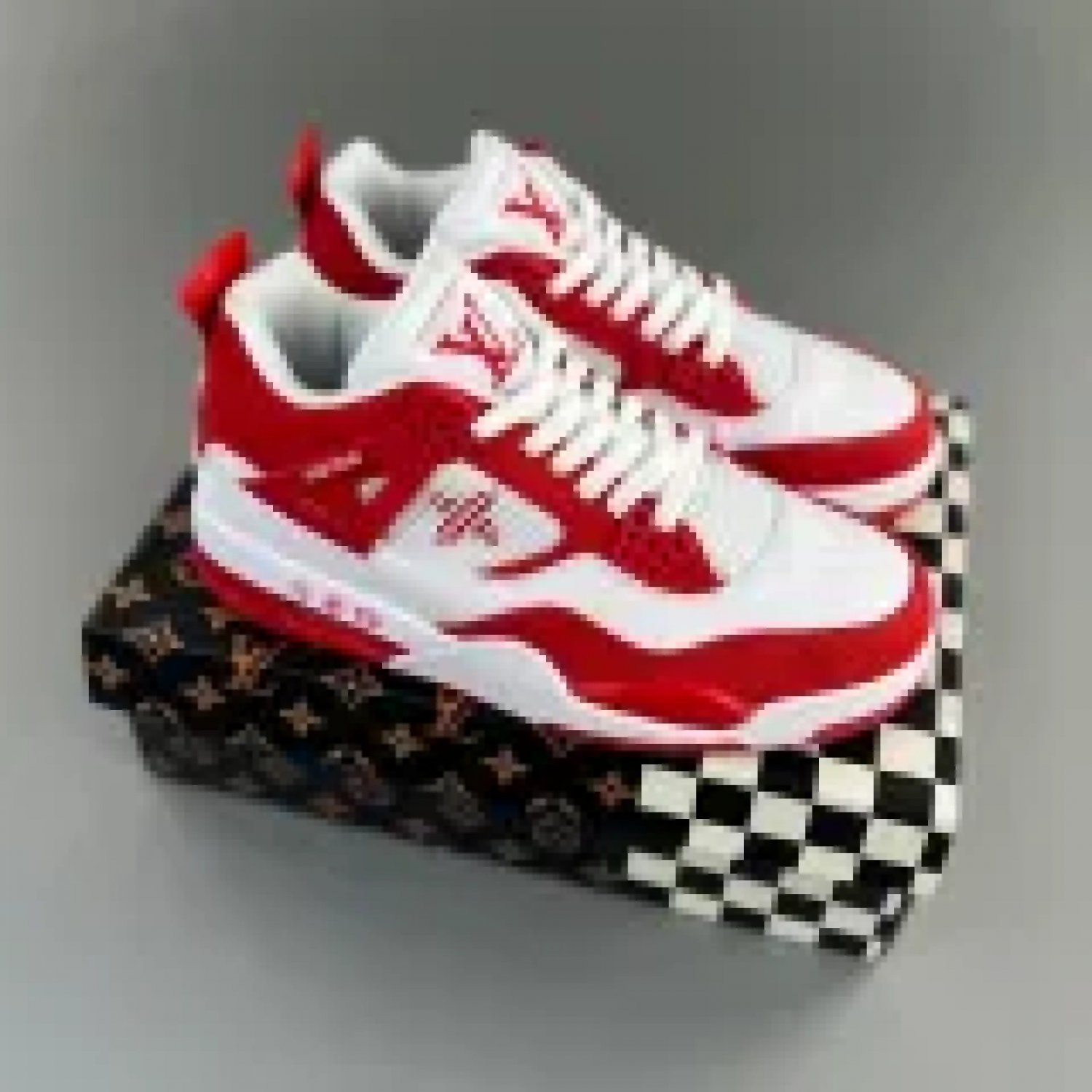 Nike Air Jordan 4 Monogram White Red
