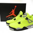 Nike Air Jordan 4 Plush Fluorescent Yellow x Tagz