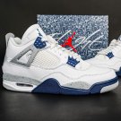 Nike Air Jordan 4 Retro ' Midnight Navy ' Blue White Gray