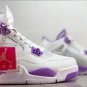 Air Jordan 4 White  Purple Oreo