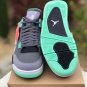 Nike Air Jordan 4 Retro Green Glow Grey Black