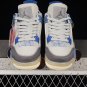 NIKE Air Jordan 4 Retro Grey Royal Blue White