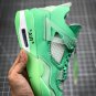 NIKE Air Jordan 4 Retro X Off White Green