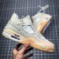 NIKE Air Jordan 4 Retro X Off White White Cream Sail