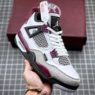 NIKE Air Jordan 4 Retro X PSG Paris Saint-Germain White Bordeaux
