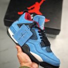 NIKE Air Jordan 4 Retro X TRAVIS SCOTT'S Cactus Jack Oliers University Blue