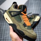 NIKE Air Jordan 4 Retro X UNDEFEATED Travis Scott Olived-Oiled