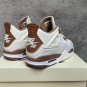 Nike Air Jordan 4 White Brown Sneakers