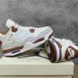Nike Air Jordan 4 White Brown Sneakers