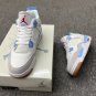 Nike Air Jordan 4 White Light Blue Sneaker For Men And Women