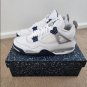 Nike Air Jordan 4 White Midnight Navy Light Smoke Grey Fire Red