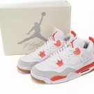 Nike Air Jordan 4 White Orange