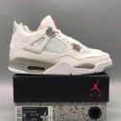 Nike Air Jordan 4 White Oreo White  tech Grey Sneaker