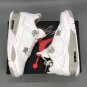 Nike Air Jordan 4 White Oreo White  tech Grey Sneaker