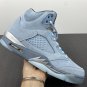 NIKE Air Jordan 5 &acirc;��Bluebird&acirc;�� Photo BlueGrey-Metallic Silver-White