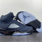 NIKE Air Jordan 5 “Georgetown” Midnight NavyBlack-Football Grey