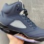 NIKE Air Jordan 5 &acirc;��Georgetown&acirc;�� Midnight NavyBlack-Football Grey