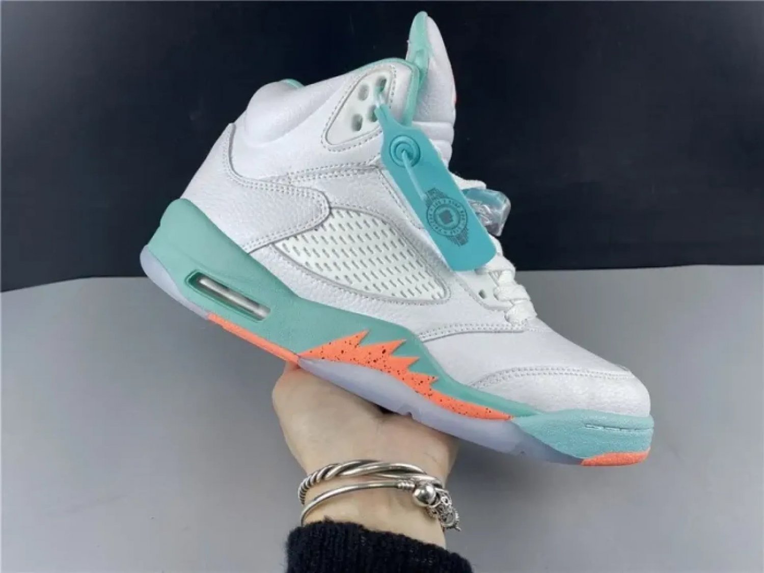 NIKE Air Jordan 5 &acirc;��Light Aqua&acirc;��
