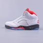 Nike Air Jordan 5 Retro Fire Red Silver Tongue