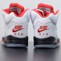 Nike Air Jordan 5 Retro Fire Red Silver Tongue_1