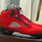 Nike Air Jordan 5 Retro Red Suede Raging Bull Toro