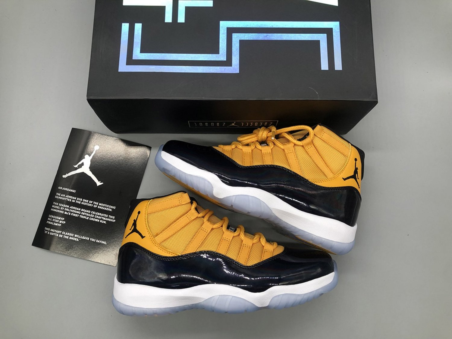 Nike Air Jordan 11 Retro Black Yellow