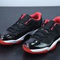 Nike Air Jordan 11 Retro Low Bred  BLACK TRUE RED-WHITE