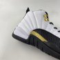 Nike Air Jordan 12  Royalty  White Black Metallic Gold CT8013-170