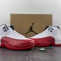 Nike Air Jordan 12 OG  Cherry  White Metallic Silver Varsity Red