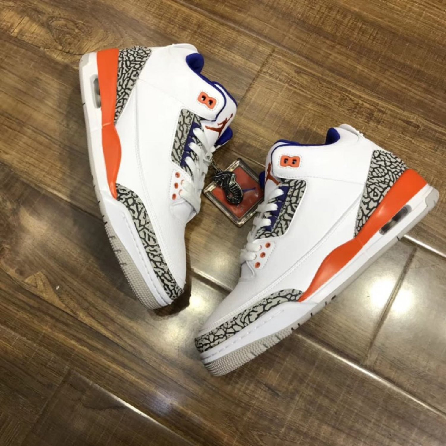 Nike Air Jordan Retro 3 Knicks Rivals White Royal Orange