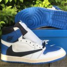 Nike Travis Scott X Fragment X Air Jordan 1 High Og Military Blue Shoes Zone