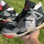 OFF-White x Air Jordan 4 Bred Black Red