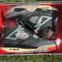 OFF-White x Air Jordan 4 Bred Black Red