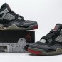 OFF-White x Air Jordan 4 Bred Black Red