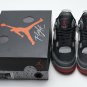 OFF-White x Air Jordan 4 Bred Black Red