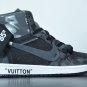 Off-White X Nike Air Jordan 1 Custom Black